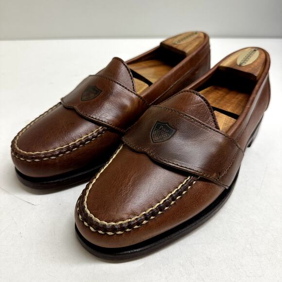 NWOT Rancourt Ansewn x Polo Ralph Lauren Penny Loafer Made